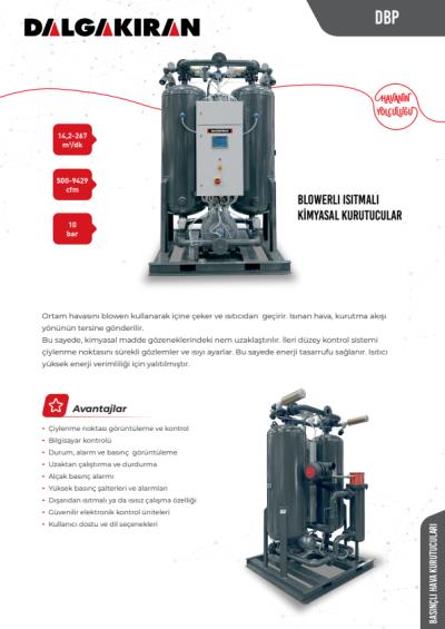 DBP  Blowerlı Isıtmalı Kimyasal Basınçlı Hava Kurutucuları