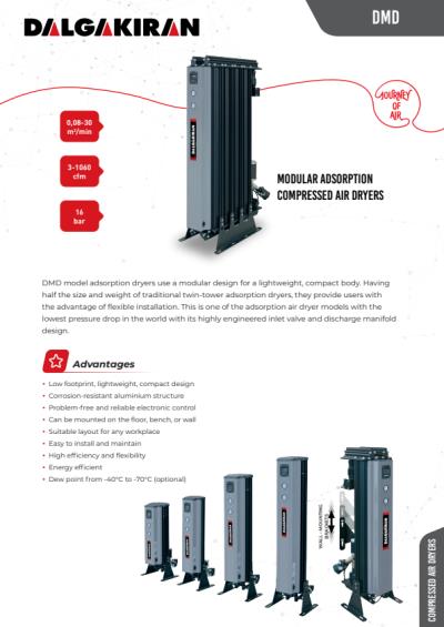 DMD  Modular Adsorption Compressed Air Dryers