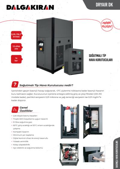 DRYAIR DK Soğutmalı Tip Hava Kurutucuları