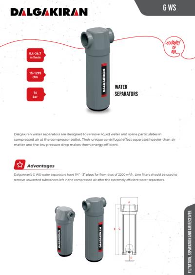 G WS Water Separators