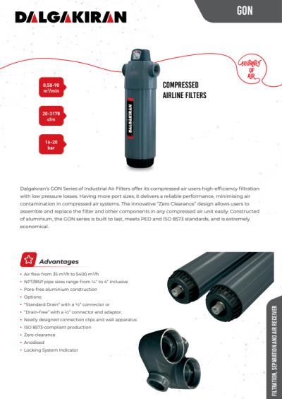 GON  Compressed Airline Filters